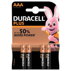 Batterie alcaline Duracell Plus Power Ministilo 2400 mAh AAA conf. da 4 - DU0200