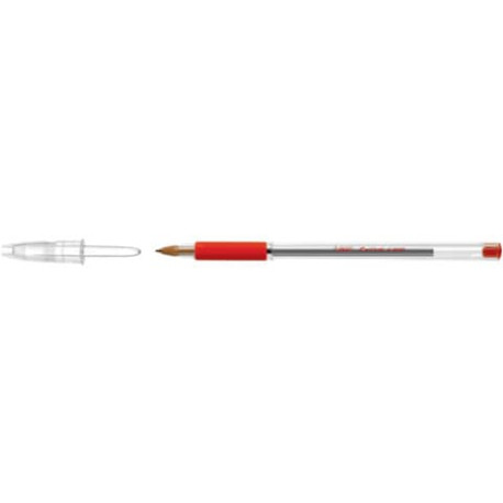 Penna a sfera BIC Cristal Grip M 1 mm rosso Conf. 20 pezzi - 802803