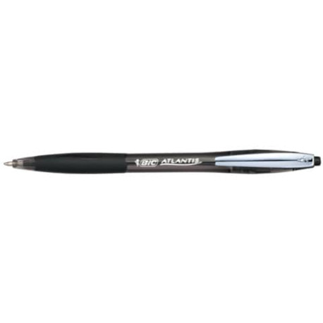 Penna a sfera a scatto BIC Atlantis Soft M 1 mm nero 9021332