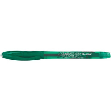 Penna gel cancellabili BIC Gel-ocity Illusion M 0,7 mm verde 943443 -  Lineacontabile