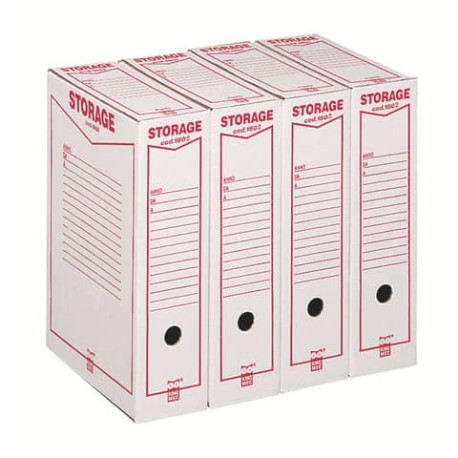 Scatola archivio King Mec Storage Legale 9x37x26 cm bianco 160200