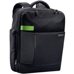 Zaino portacomputer Leitz Smart Traveller 15,6" poliestere 2 scomparti nero - 60170095