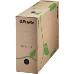Scatola archivio Esselte ECOBOX dorso 10 cm avana/verde 10x23,3x32,7 cm 623917