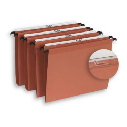 Cartelle sospese per cassetto ELBA Defi interasse 39 cm arancione fondo V Conf. 25 pezzi  100330685