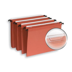 Cartelle sospese per cassetto ELBA Defi interasse 39 cm arancione fondo U3 Conf. 25 pezzi  100330687