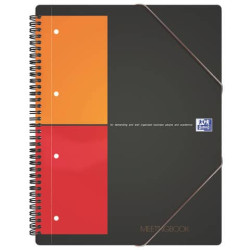Quaderno spiralato OXFORD International Meetingbook A4 grigio quadretti 5 mm 100100362