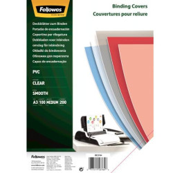 Copertine per rilegatura FELLOWES Super Clear PVC trasparente A3 conf.100 - 53764