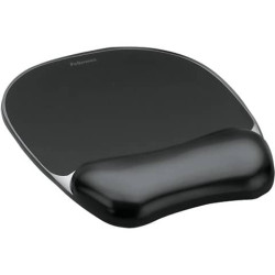 Tappetino mouse con poggiapolsi FELLOWES Crystal™ Gel nero 9112101