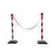 Colonnina segnaletica in ABS Viso 950x50 mm bianco/rosso PPCSET40RB