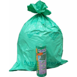 Sacchi Rolsac Professional 85x120 spessore 55 my 156 l verde rotolo da 20 pezzi - 10088