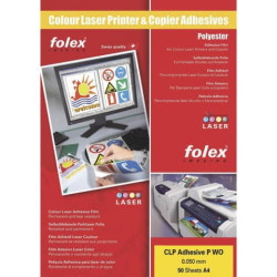 Film adesivo per laser e copiatrici Folex CLP Adhesive P CL 0,05 mm A4 trasparente  Cf. 50 - 2999C.0