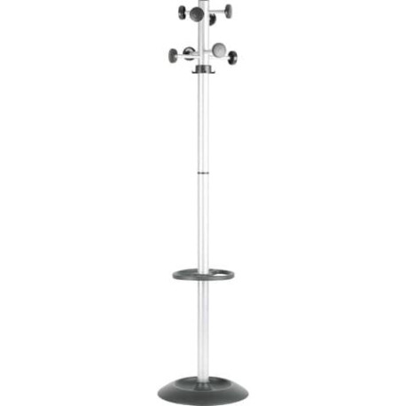 Appendiabiti da terra Unisit Totem con portaombrelli grigio APUTO/G