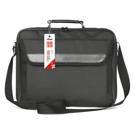 Borsa per computer Trust Atlanta fino a 16" in tessuto 1 scomparto nero - 21080