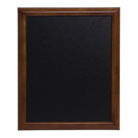 Lavagna da parete a gesso liquido Securit® Universal in legno 62x82 cm noce - WBU-DB-60