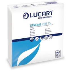 Tovaglioli di carta Lucart Strong 238 T5 2 veli Conf. da 50 pezzi - 832122