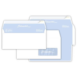 Buste con finestra Pigna Envelopes Silver80 80 g/m² 110x230 mm bianco conf. 500 - 0097584