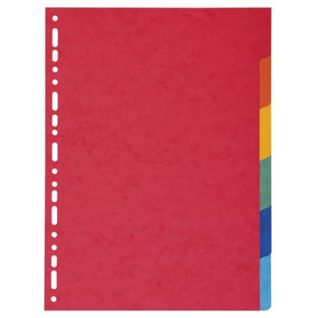Intercalari in carta Exacompta 6 tasti colori vivaci cartoncino riciclato A4 220 g/mq - 2006E
