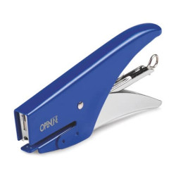 Cucitrice manuale a pinza OPENLINE passo 6 max 18 ff blu 0185B