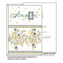 Biglietti auguri Kartos "Auguri" fiori e decori verdi 07548001A