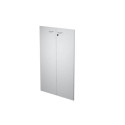 Coppia ante con serratura Artexport in melaminico per mobile medio Presto 80x115 cm grigio - 60069/M