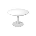 Tavolo riunione con gamba metallo Artexport Flex Ø 100 cm bianco/grigio PR10+BASE50-3