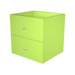 Libreria componibile Artexport Maxicolor - Set 2 cassetti Verde neon 2C-MaxC-V