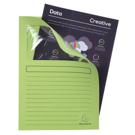 Cartelline con finestra Exacompta Forever® A4 cartoncino 120 g/m² verde chiaro  conf. da 100 - 50107
