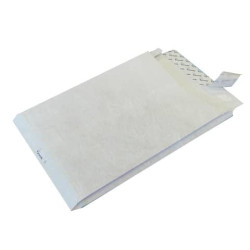 Buste a sacco con strip e 3 soffietti Tyvek Postyvek 55 g/m² bianco 22,9x32,4 cm - 0756