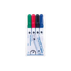 Marcatore per lavagne bianche TRATTO Memo punta tonda 1-2,5 mm assortiti Conf. 4 pezzi - 854100