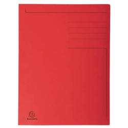 Cartelline a 3 lembi Forever® 24,5x35 cm rosso conf. 50 pezzi - 449003E