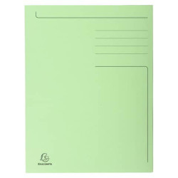 Cartelline a 3 lembi Forever® 24,5x35 cm verde conf. 50 pezzi - 449013E
