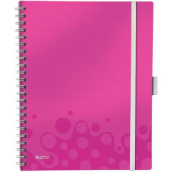 Blocchi spiralati Leitz WOW Be Mobile 80 ff. A4 Fucsia metallizzato 46450123