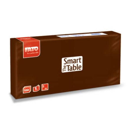 Tovaglioli Fato The Smart Table 25x25 cm cioccolato Conf. 100 pezzi - 82546001