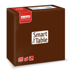 Tovaglioli Fato The Smart Table 38x38 cm cioccolato Conf. 100 pezzi - 82141400