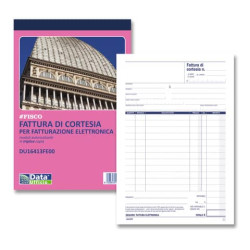 Blocco fatture di cortesia data ufficio 33x2 fogli autoricalcanti DU16413FE00