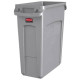Contenitore rifiuti per differenziata Rubbermaid Slim Jim® con canali di ventilazione - 60 L Grey - 
