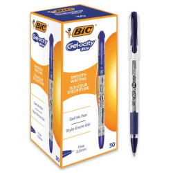 Penna gel con cappuccio BIC Gelocity Stic 0,5 mm blu 968484