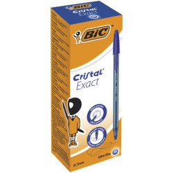 Penna a sfera con cappuccio BIC Cristal® Exact 0,7 mm blu 992605