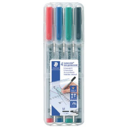 Penna a punta sintetica Staedtler Lumocolor® non-permanent 315 M 1 mm assortiti Conf. 4 pezzi - 315 