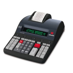 Calcolatrice scrivente da tavolo 10 linee/secondo OLIVETTI Logos 914T display LCD a 14 cifre nero - 