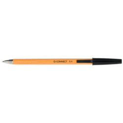 Penna a sfera Q-Connect F nero  conf. da 20 - KF34046