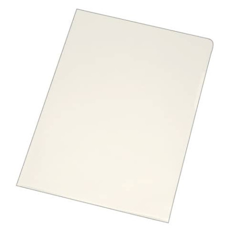 Cartellina a L Q-Connect ppl ecologico A4 trasparente opaco conf. da 100 - KF00310