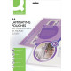 Pouches per plastificatrice Q-Connect 2x125 µm finitura lucida A4 conf. da 25 - KF24056