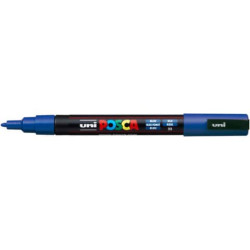 Marcatore a tempera POSCA Uni-Ball punta tonda 0,9-1,3 mm blu scuro M PC3M B