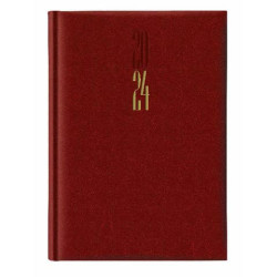 Agenda 2022 Giornaliera 14,5x20,5 cm Madrid rosso inglese 628BSPEC-RI