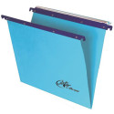 Cartelle sospese orizzontali per cassetti Linea Joker 33 cm fondo V - blu conf. 25 pezzi - 400/330 L