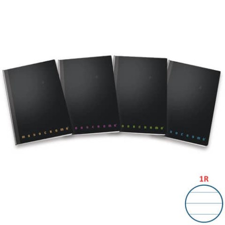 Quaderno a righe Pigna Maxi filo singer 1R 62 ff cover pp monocromo assortiti - 80 gr. A4 - Conf. 5 