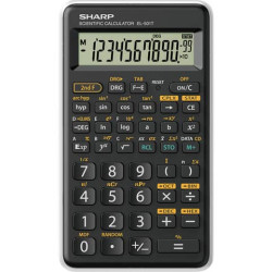 Calcolatrice scientifica Sharp EL-501T con 146 funzioni e ampio display 10+2 cifre bianca - EL501TBW