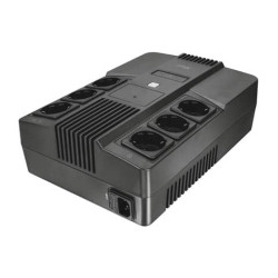 Gruppo di continuità (UPS) MAXXON POWERSTRIP 800VA Trust 3 prese a parete - nero - 23326