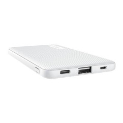 Powerbank ultrasottile da 5.000 mAh Trust Primo 1 USB A + 1 USB C - bianco 23863